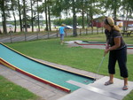 Vi spelade minigolf