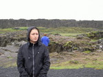 Daniella med Thingvellir i bakgrunden